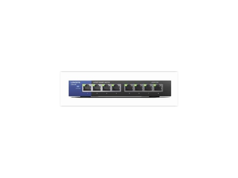 LGS108 8poorts Gigabit Switch